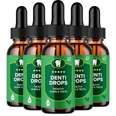 Dentidrops Pro for Dental Support & Healthy Teeth Liquid Drops (5 Pack)