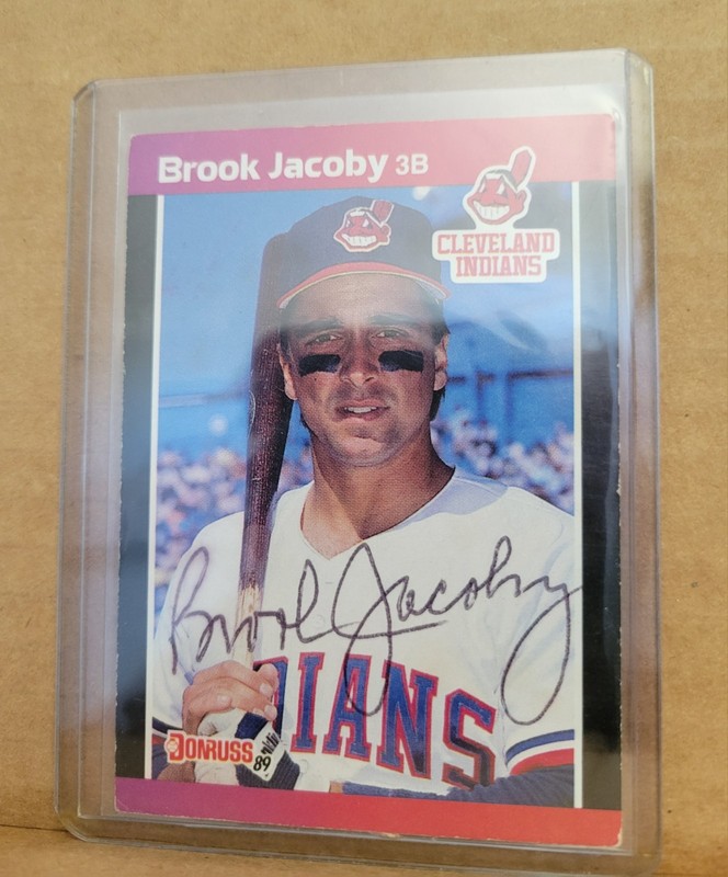 Indians Brook Jacoby Signed Autographed 1989 Donruss 