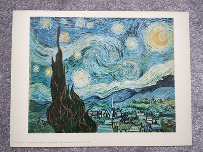 Die Sternennacht von Van Gogh - Vintage Print - 1958