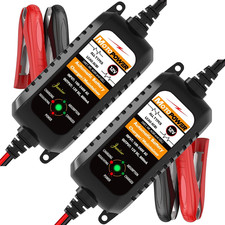 12V 800mA Automatic Battery Charger  Maintainer, 2 Pack