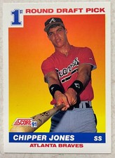 CHIPPER JONES 1991 SCORE RC #671