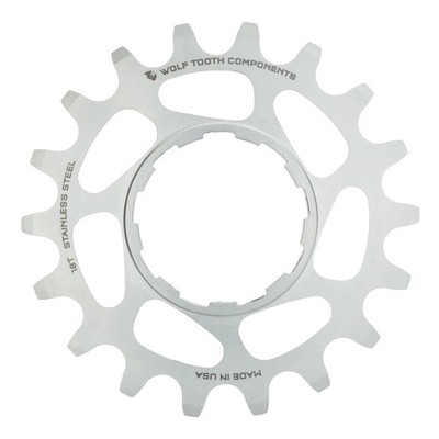 Wolf Tooth 17T Stainless Steel Single Speed Cog for Hyperglide Freehubs