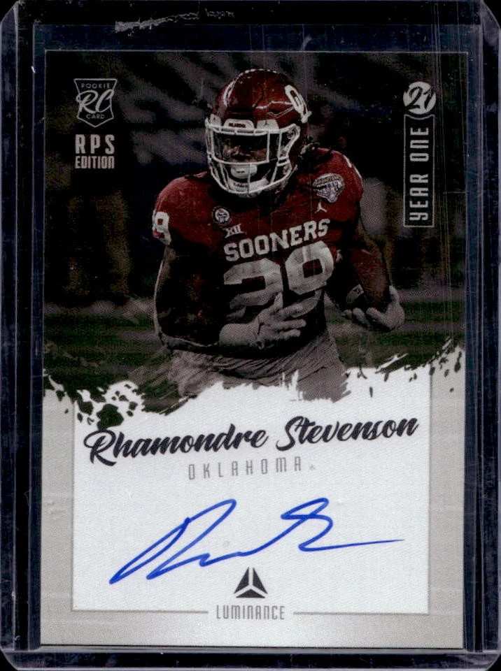Rhamondre Stevenson Panini Luminance Year One Signatures Rps #YSRS Base