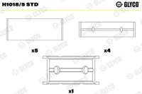 Glyco H1018/5 STD Kurbelwellenlager FüR CitroËN,Fiat,Ford,Ford (Jmc),Ford Austra
