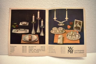 Vintage WMF Echt Silber Cutlery Tableware Catalog 1950s German