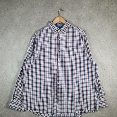 Vintage Chaps Classic Full Sleeve Button Shirt Herren 2XL Mehrfarbig F32995