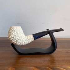 S. Yanik Meerschaum Pipe, Rustic Billiard