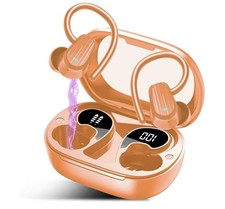 Bluetooth 5.4 Wireless Earbuds Sport, Noise Cancel, 50H Battery, LED