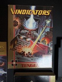 VINDICATORS NES TENGEN GAME + BOX + MANUAL + SLIP CASE NICE COND. WORK TESTED