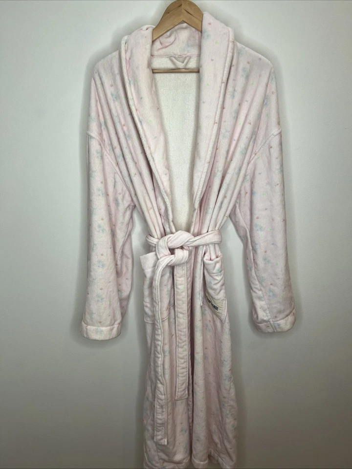 Djerf Avenue 夏季岛长袍有机棉花卉粉色,尺寸 XL/XXL — 第 4/4 张图片