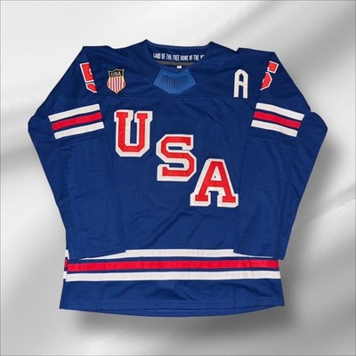 MEGAN KELLER TEAM USA 2026 OLYMPICS CUSTOM BLUE JERSEY SIZE XL NICE!!