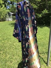 Butterfly Robe, Size Medium, Blue, Made In China