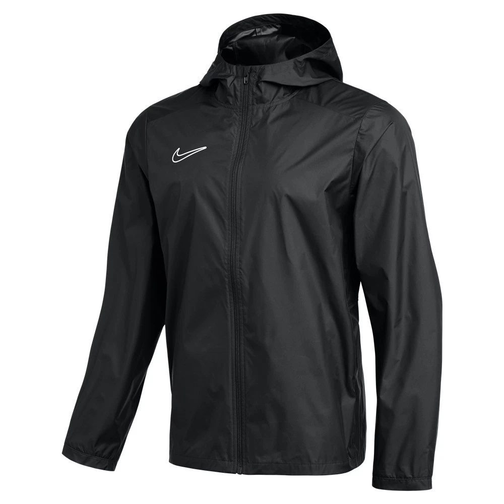 Nike Academy 25 Rain Jacket Waterproof Coat Top Hoodie Wind Stopper Black S-XXL