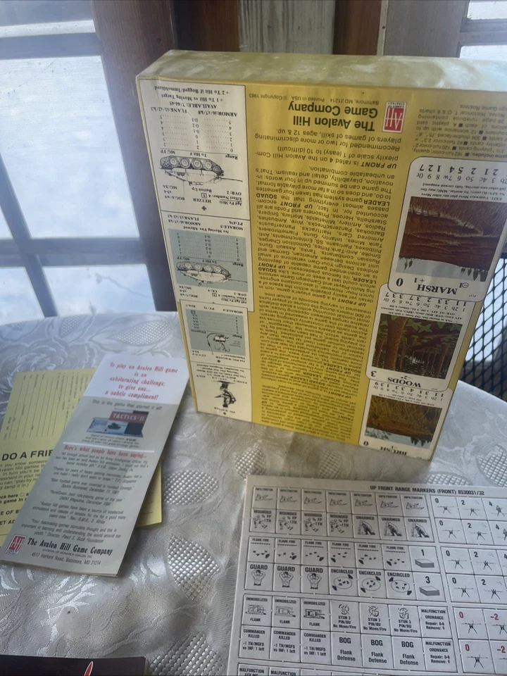 Avalon Hill Up Front 1ª Ed. Sin perforar, comprobado-completo. Olor tipo sótano Foto 4 de 4