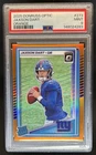 2025 Panini Donruss Optic Jaxson Dart Rated Rookie Orange Prizm #/299 PSA 9