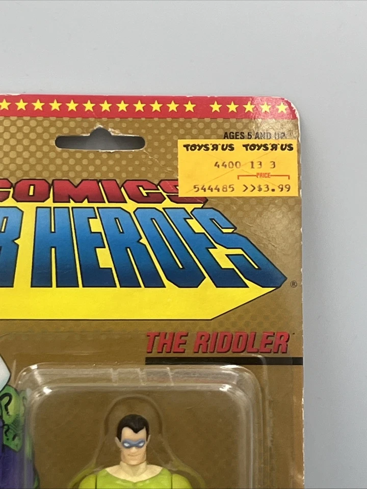 Figura de acción 1989 DC COMICS SUPER HÉROES BATMAN EL ACERTIJO ACERTIJOS Y PISTAS SIN USAR, EN CAJA Foto 3 de 4