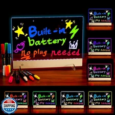 Rechargeable LED Drawing Board for Kids,Acrylic Light Up Drawing Board, LED N