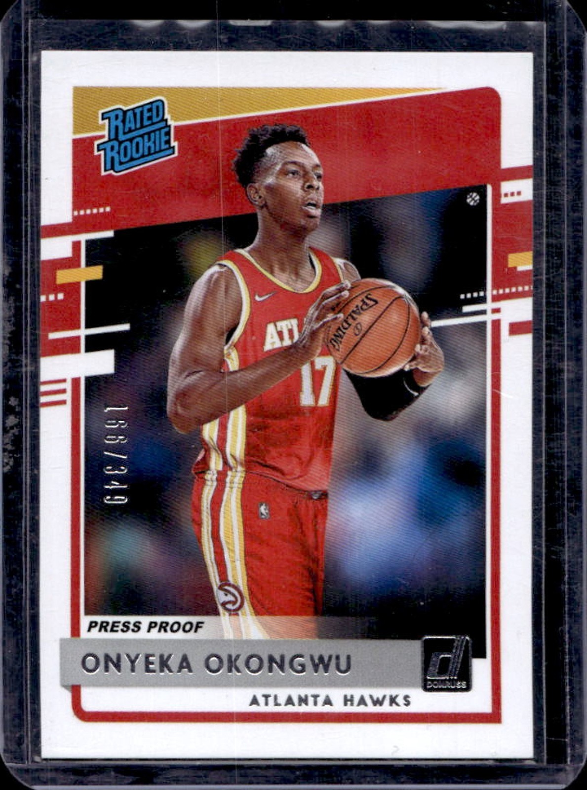 2020-21 Donruss Onyeka Okongwu Press Proof Silver RC #166/349 Hawks