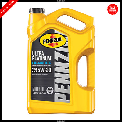Pennzoil Ultra Platinum Full Synthetic 5W-20 Motor Oil, 5 Quart