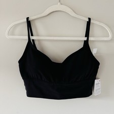 NWT Lululemon Align Sweetheart Bra A/B Black Womens 8 Nylon Blend Removable Cups