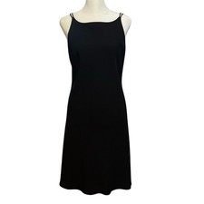 Vintage Jones New York Size 8 Little Black Dress LBD Sheath Mini Y2K 90s Party