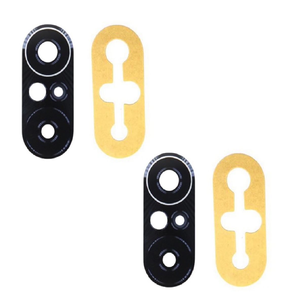 Eonpam 2 Packs Lentille en Verre Caméra Arrière pour Xiaomi Poco M5S Original Vitre Camera Lentille Objectif Appareil avec Kit de Réparation
