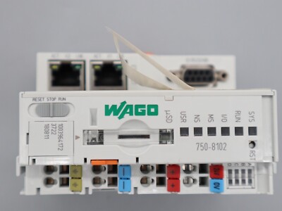 WAGO I/O SYSTEM Controller Pfc100 2X Ethernet Rs-232/485 Light Gray 750-8102