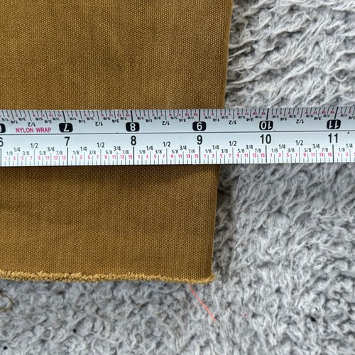 Nike SB Pants Mens 38x30 Brown Denim Skateboard Straight Leg Raw Hem Cut Off - 第 10/14 張圖片