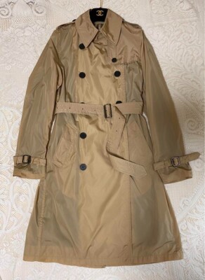 BURBERRY LONDON Trench Jacket Coat Womens Size US4 beige BURBERRY LONDON Trench Jacket Coat Womens Size US4 beige
