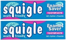 Squigle Enamel Saver Toothpaste  Helps Prevent Canker Sores - 2 Pack