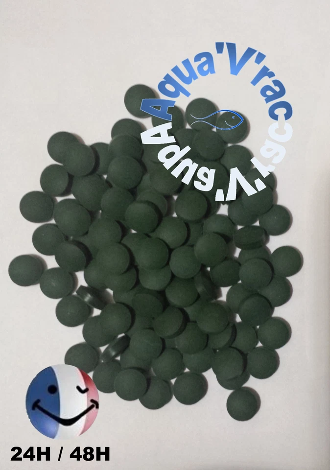 Spiruline Bio Poissons Alevins Discus Cichlidés crevettes CRS CBS Taiwan Bee - Photo 1/1