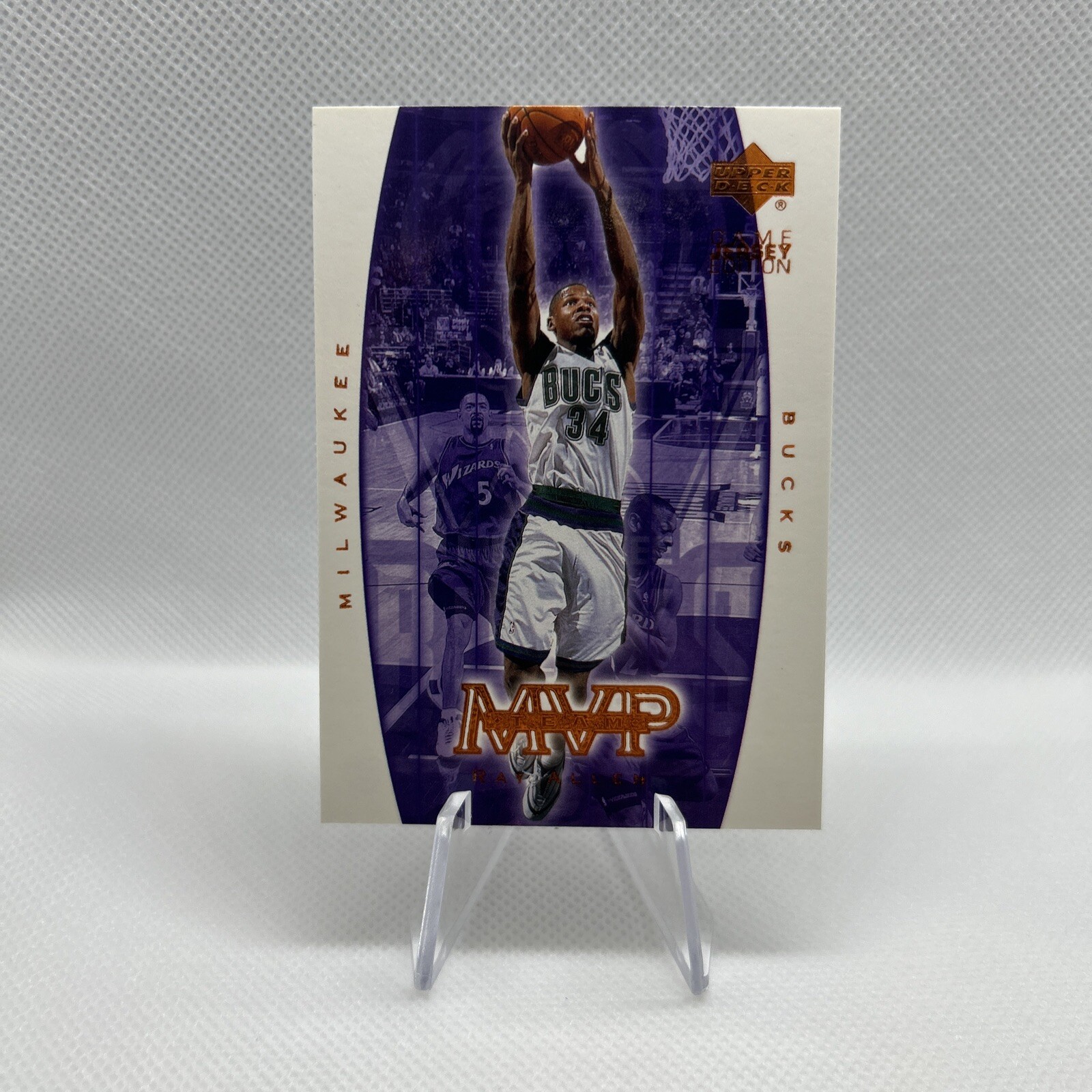 2000-01 Upper Deck Game Jersey Edition Ray Allen #405 HOF