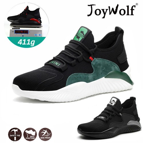 Safety Trainers Men Steel Toe Cap Trainers Lightweight Safety Shoes Women Work Boots Breathable Non-Slip Industrial Protective