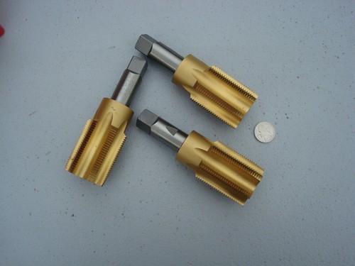 3 pcs Vermont Tool and Die 1-5/8" - 12 H8 thread 6-flute Ti plug, EDP 1104300041 - Picture 2 of 8