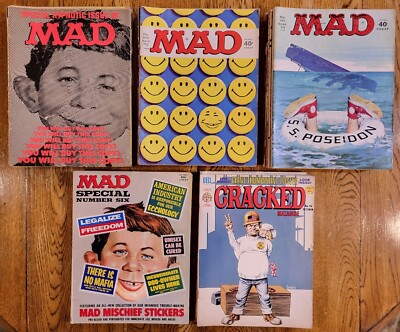 Lot of 50 Mad Magazines Vintage to Modern~Most Nice Condition, Read Description 
