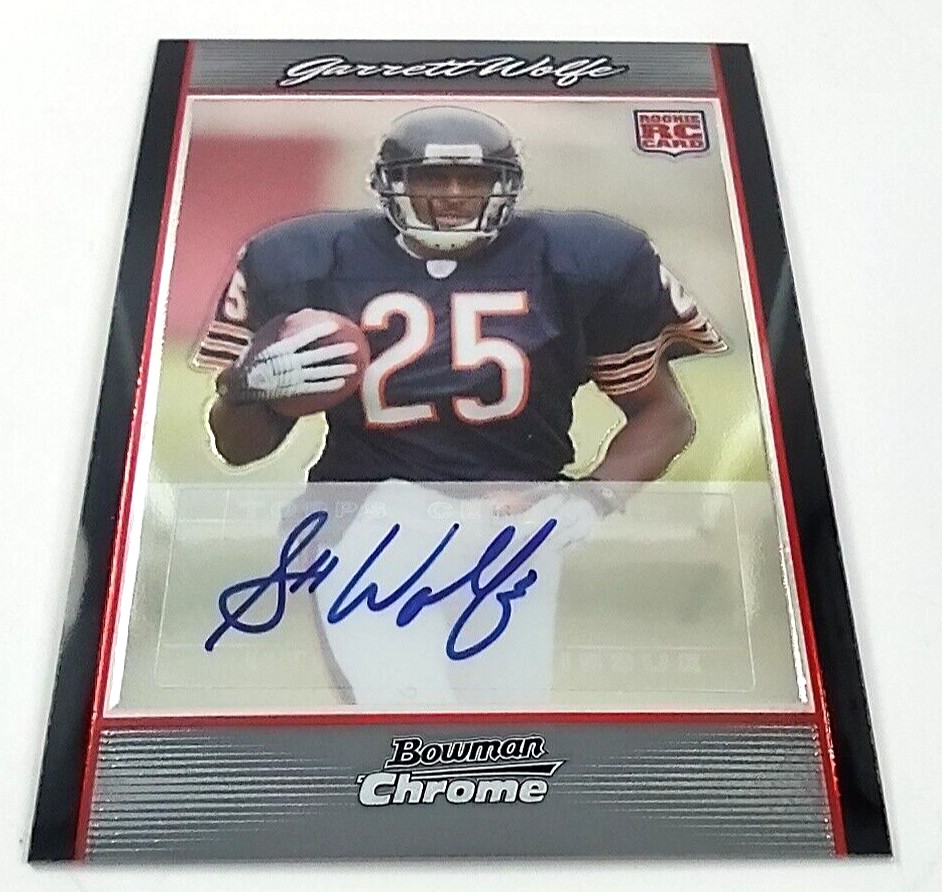 Garrett Wolfe Bowman Chrome #BC74 Autograph