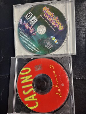 LOT OF 2: Mahjong Quest: An Epic Tale of Tile Matching + CASINO DELUXE 2 PC GAME