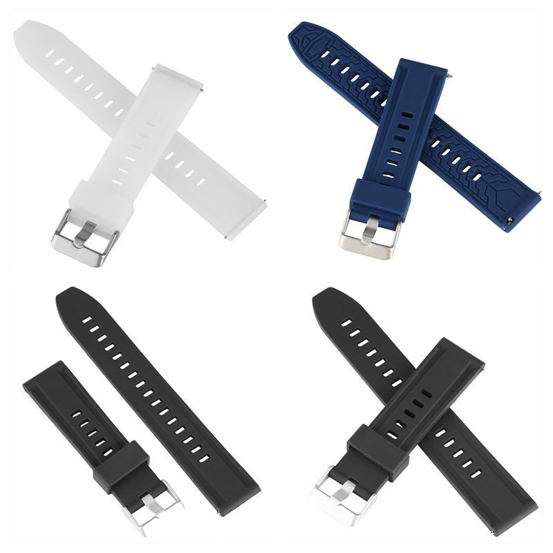 18 20 22 24mm Watch Band Universal Quick Release Sports Soft Silicone
