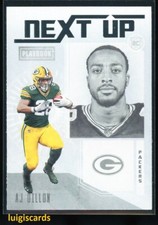 2020 Panini Playbook Football Next Up AJ Dillon RC #NU-25 Packers