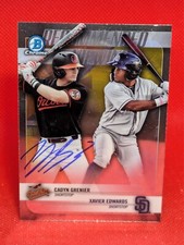 AUTOGRAPH on card: Cadyn Grenier 2018 Bowman Chrome #RV-GE