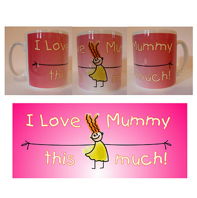 Ich liebe Mama so viel Muttertag Tasse Becher Geschenk Mama Mama