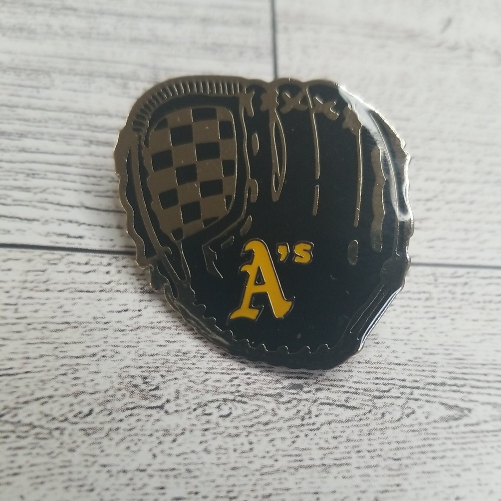 Oakland Athletics A's Baseball Glove Pin Vintage 1990s #3 of 5 Tool of the Trade