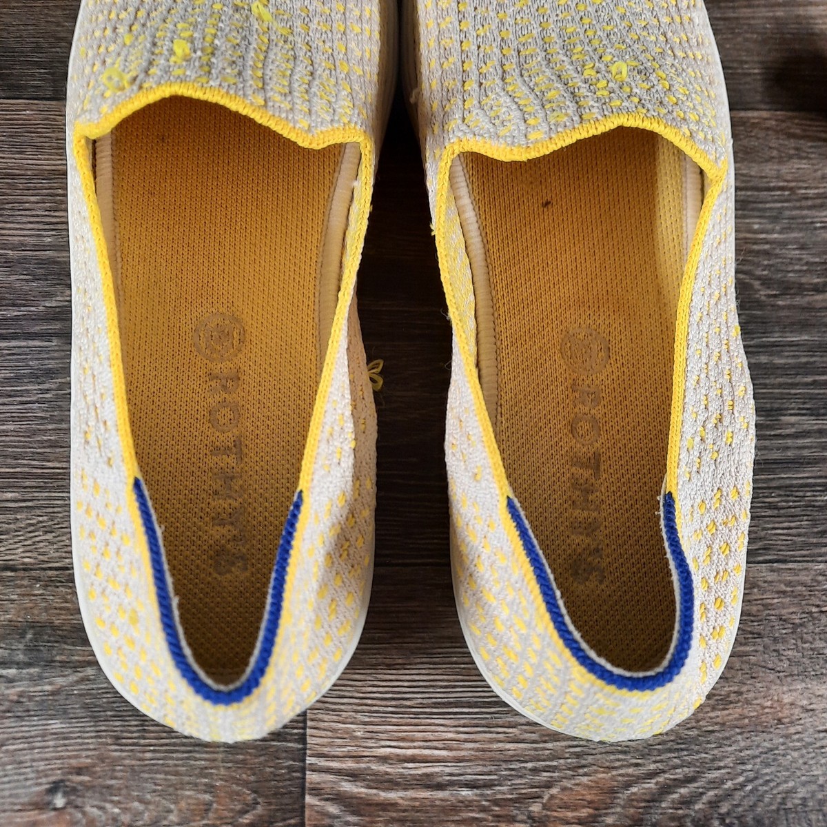 Rothy’s Original Sunshine Yellow Honeycomb Comfort Sneakers Roth main image 3