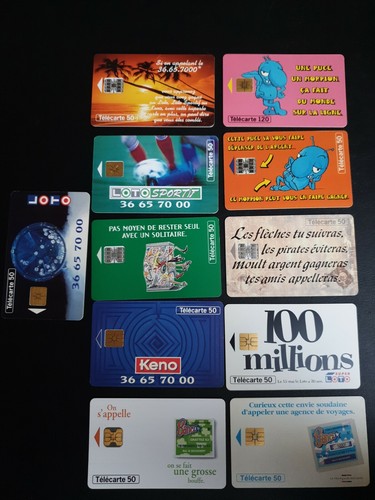 LOT DE 10 TELECARTES DIFFERENTES DE TCHECOSLOVAQUIE ref TCHEC11