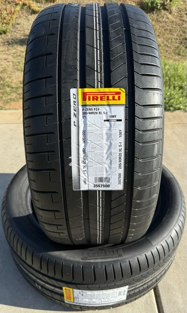 Set of TWO BRAND NEW 285/40R20 108Y Pirelli P Zero PZ4 Sport Tires