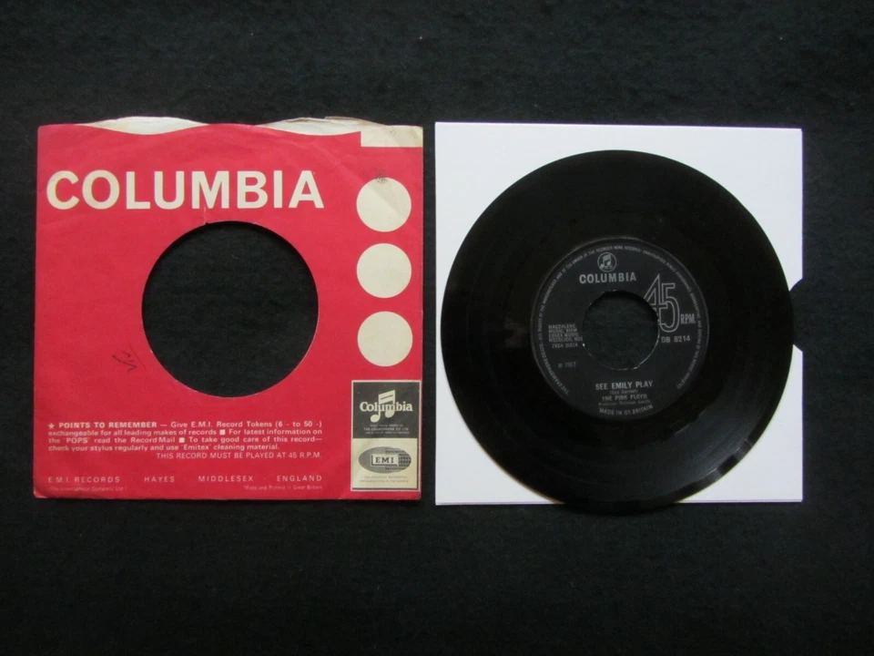 Pink Floyd 7” See Emily play (1967 UK Columbia DB8214) PSYCH PLAY TESTED EX/VG - Image 2 of 4
