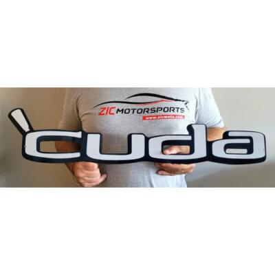 1970-1974 Plymouth ''CUDA'' Script Steel Sign