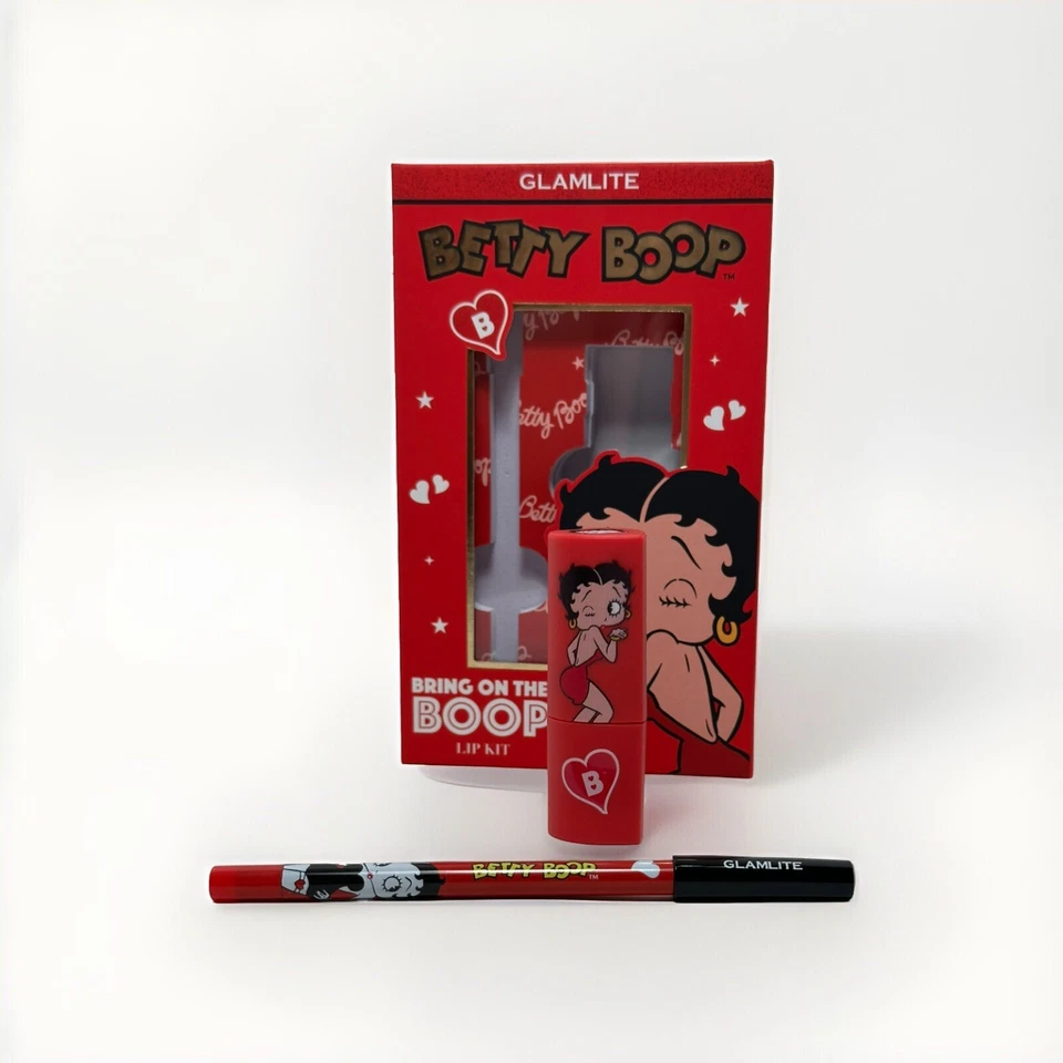 Glamlite Betty Boop Kit: Creamy Red Lipstick + Velvet Lip Liner- Collector’s Box - Image 2 of 4