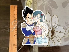 Dragon Ball Z Anime Bulma & Vegeta “I AM Smiling” Custom Sticker Decal DBZ manga