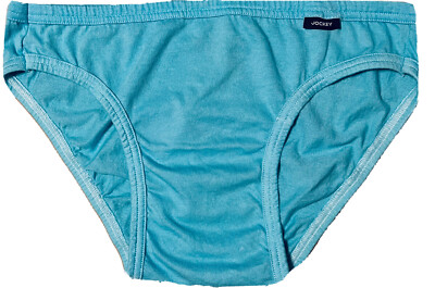 Men's Jockey Bikini Briefs: Aqua Blue